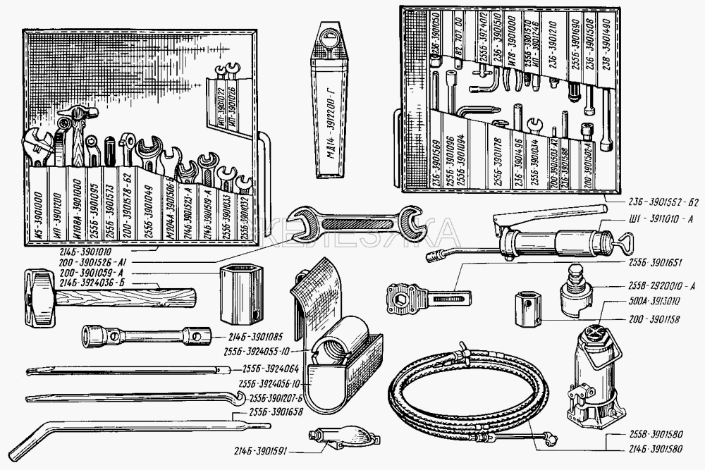 Инструмент и принадлежности от КрАЗа 6510